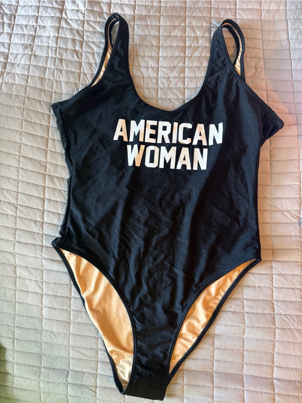American Woman Black One-Piece Swimsuit
